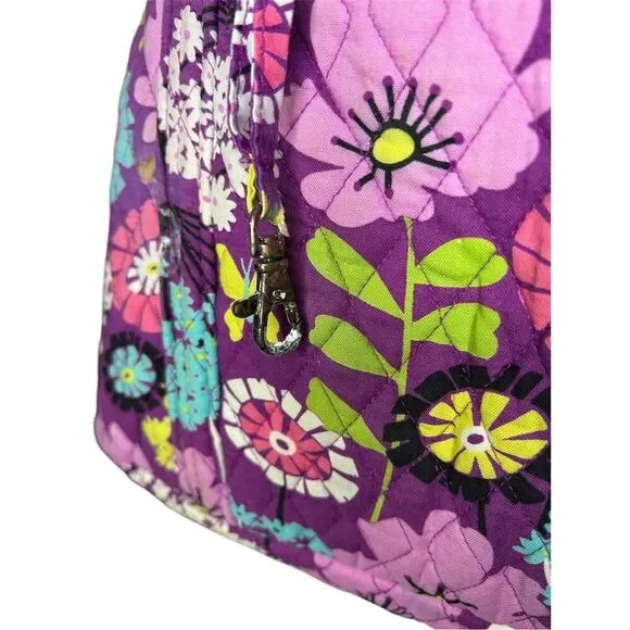 Vera Bradley RARE Flutterby XL Tote Bag Multicolor Floral Design - Picture 3 of 5